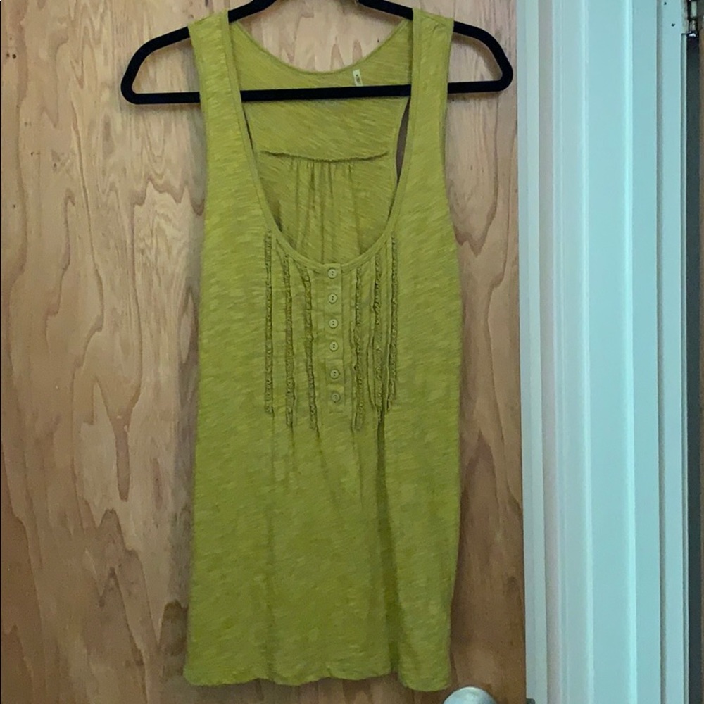 Caslon mustard yellow tank top